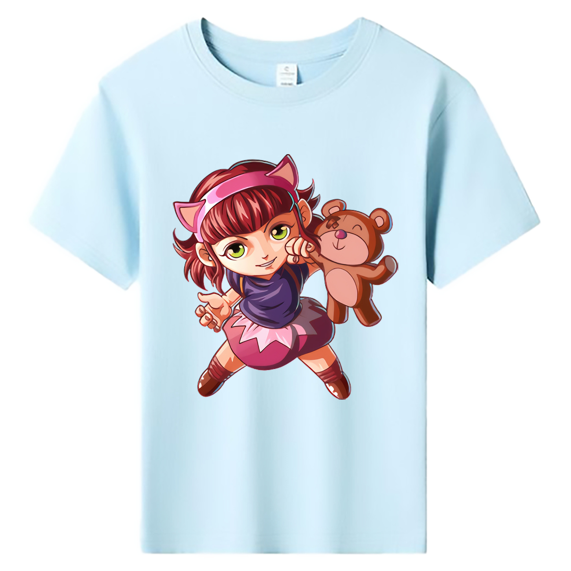 （画像用） リーグ・オブ・レジェンド League of Legends LOL 綿100％キッズTシャツ（フロントプリント）